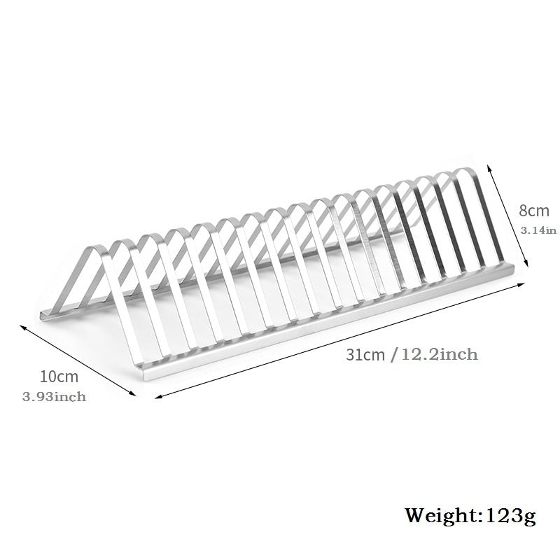 Stainless Steel Barbecue Grill Holder Smoking Rib Racks