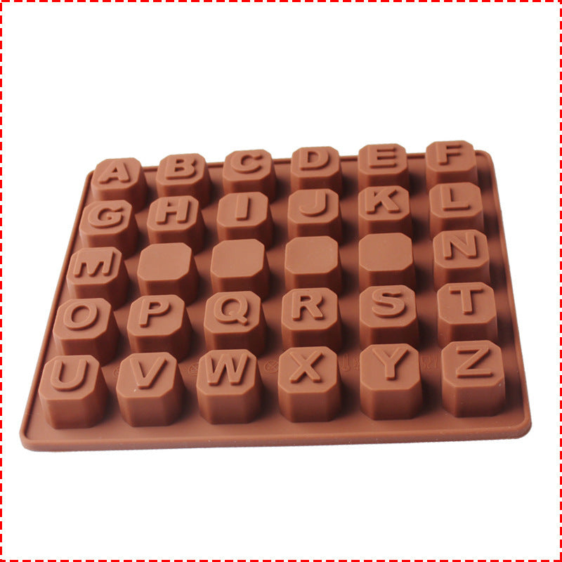 26 capital letters silicone mold