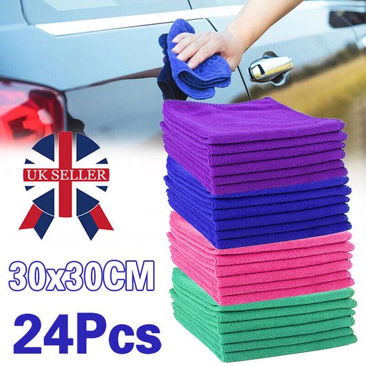 24Pc Microfibre Cleaning Towel