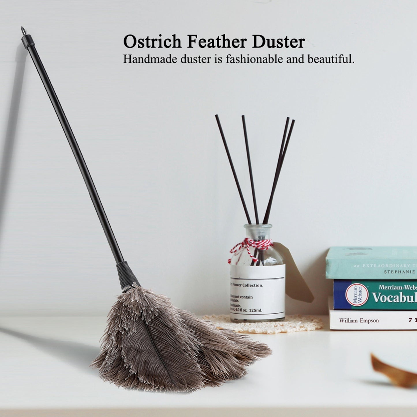 Mini Handmade Washable Reusable Ostrich Feather Duster