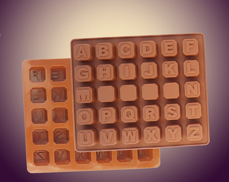 26 capital letters silicone mold