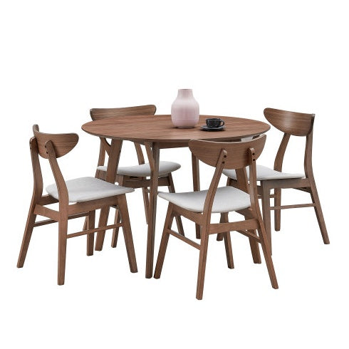 42"  Round Wooden Dining Table For 4