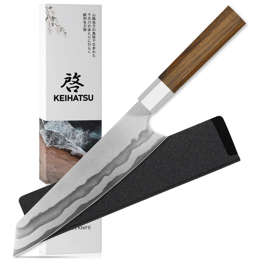 Keihatsu Japanese Gyuto Chef Knife 8 Inch with Sheath & Box