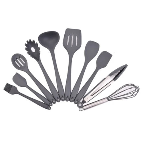 10 PCS Silicone Cookware Set.