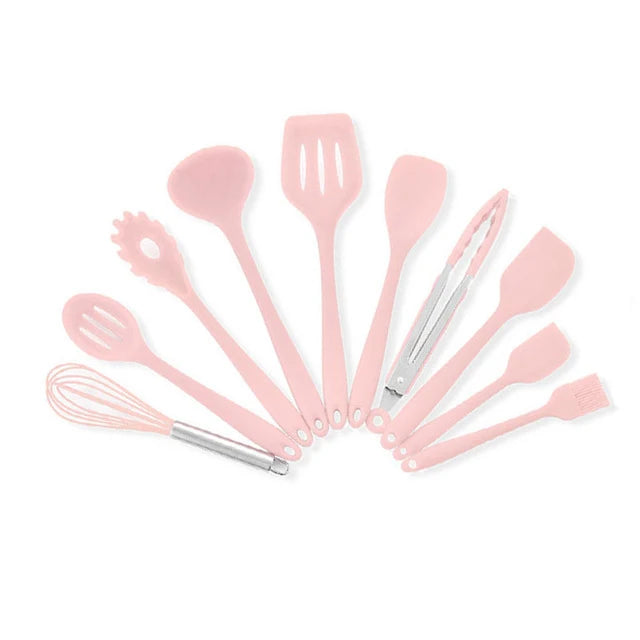 10 PCS Silicone Cookware Set.