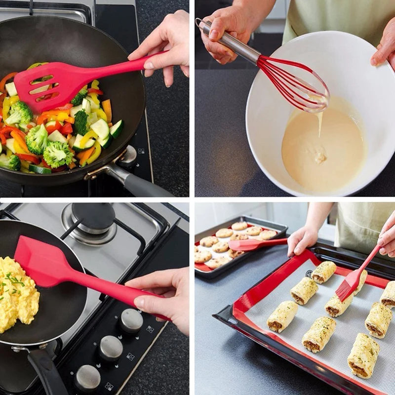 10 PCS Silicone Cookware Set.