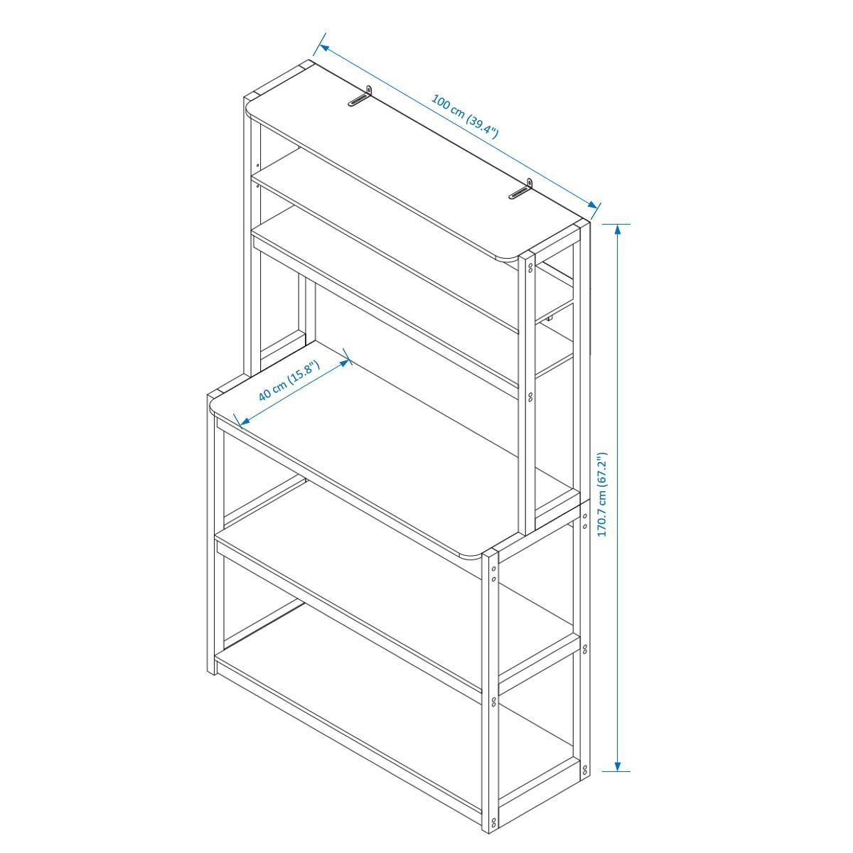 5-layer Kitchen Shelves Rack