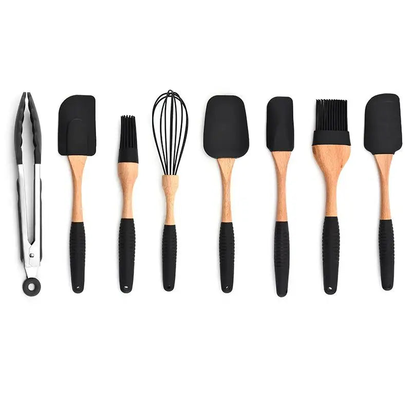 Silicone and Wooden Kitchen Accessories