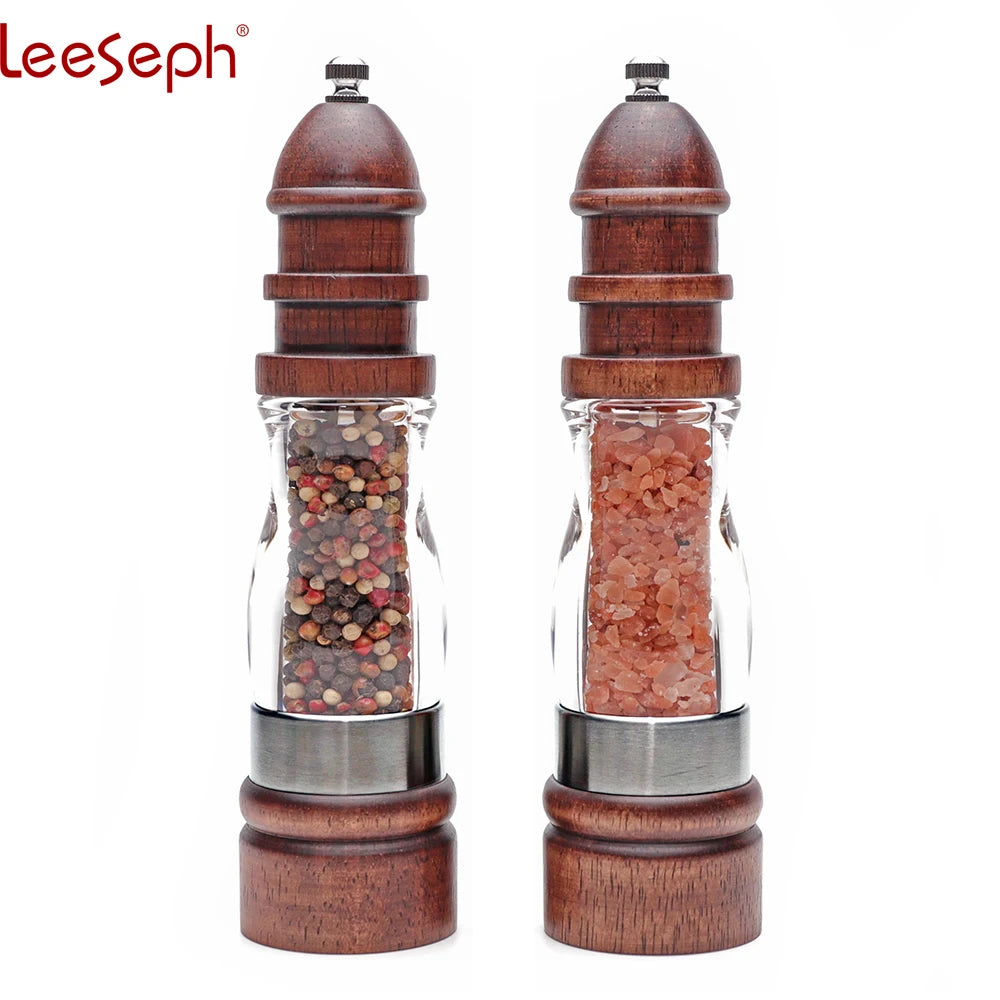 Wooden Salt and Pepper Grinder Set