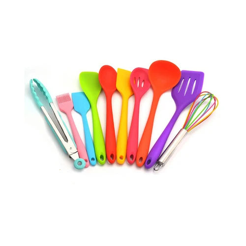 10 PCS Silicone Cookware Set.